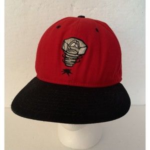 New Era Lansing Lugnuts Hat SnapBack Minor League Baseball Cap Vintage Made USA